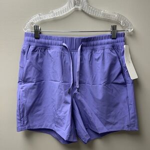 CRZ Yoga Men’s Linerless Dark Lavender Purple 5” Workout‎ Shorts